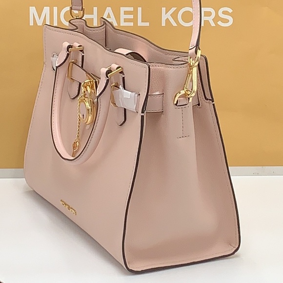 MICHAEL KORS HAMILTON MEDIUM
SATCHEL SHOULDER CROSSBODY BAG
POWDER BLUSH COLOR - Picture 3 of 15